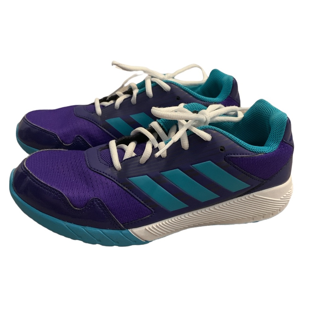 Adidas Purple & Teal Blue Athletic Sneakers
